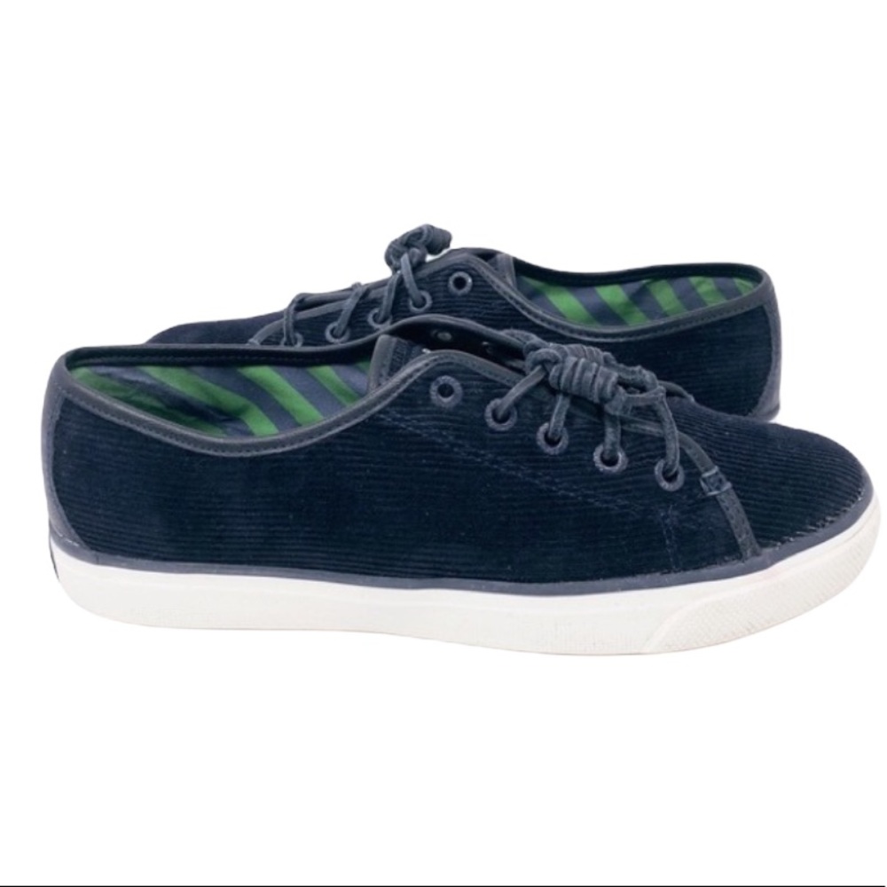 Sperry Seacoast Navy Corduroy Sneakers sz 10